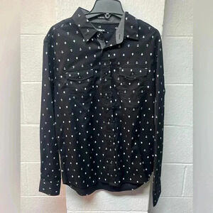 Carbon Long Sleeve Slim Casual Button-Down Shirts for Men